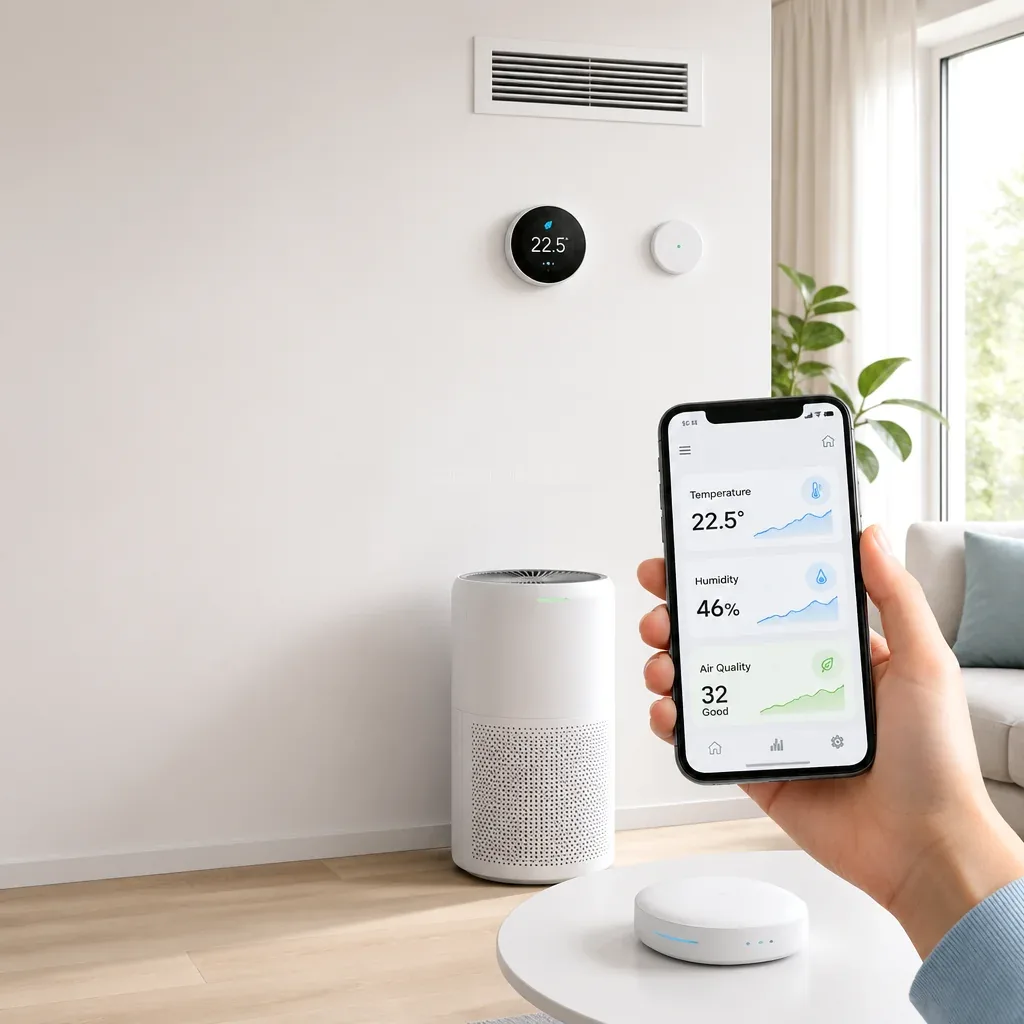 AirHubSmart enota v sodobnem prostoru
